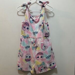 L.O.L. Surprise! Pink and White Kids' Romper Size 6